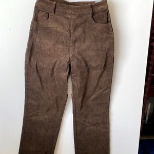 Cider: New Brown Corduroy Pants. Soft Gentle Fabric. Size XS/S.  NWT.